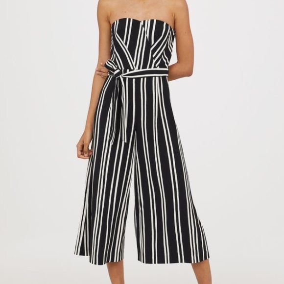 H&M Pants - H&M Striped Bandeau Jumpsuit